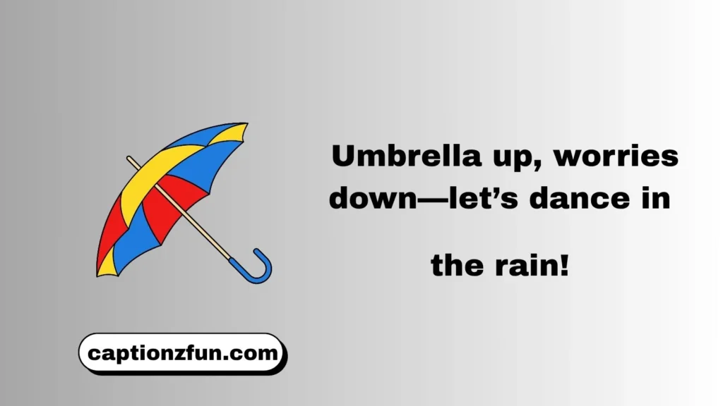 best umbrella captions and quotes